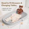 imagePapablic Baby Changing Pad Wipeable Changing Pad with Removable Safety Strap NonSlip Diaper Changing Pad Waterproof Changing Pad wWashable Cover Changing Pad for Dresser Changing Table BedWipeable Changing Pad