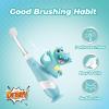 imagePapablic Toddler Sonic Electric Toothbrush for Ages 13 Years Baby Electric Toothbrush with Cute Dino Cover and Smart LED Timer 4 Brush Heads Max4 Brush Heads Debby