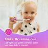 imagePapablic Toddler Sonic Electric Toothbrush for Ages 13 Years Baby Electric Toothbrush with Cute Dino Cover and Smart LED Timer 4 Brush Heads Max4 Brush Heads Arya