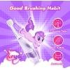 imagePapablic Toddler Sonic Electric Toothbrush for Ages 13 Years Baby Electric Toothbrush with Cute Dino Cover and Smart LED Timer 4 Brush Heads Max4 Brush Heads Arya