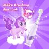 imagePapablic Toddler Sonic Electric Toothbrush for Ages 13 Years Baby Electric Toothbrush with Cute Dino Cover and Smart LED Timer 4 Brush Heads Max4 Brush Heads Arya