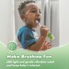 imagePapablic Toddler Sonic Electric Toothbrush for Ages 13 Years Baby Electric Toothbrush with Cute Dino Cover and Smart LED Timer 4 Brush Heads Max4 Brush Heads Max