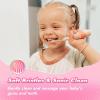 imagePapablic Toddler Sonic Electric Toothbrush for Ages 13 Years Baby Electric Toothbrush with Cute Dino Cover and Smart LED Timer 4 Brush Heads Max4 Brush Heads Doris
