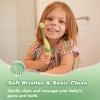 imagePapablic Toddler Sonic Electric Toothbrush for Ages 13 Years Baby Electric Toothbrush with Cute Dino Cover and Smart LED Timer 4 Brush Heads Max4 Brush Heads Max