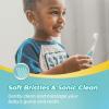 imagePapablic Toddler Sonic Electric Toothbrush for Ages 13 Years Baby Electric Toothbrush with Cute Dino Cover and Smart LED Timer 4 Brush Heads Max4 Brush Heads Debby