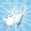 imagePapablic Toddler Sonic Electric Toothbrush for Ages 13 Years Baby Electric Toothbrush with Cute Reindeer Cover and Smart LED Timer 2 Brush Heads Ruby2 Brush Heads Pippin