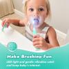 imagePapablic Toddler Sonic Electric Toothbrush for Ages 13 Years Baby Electric Toothbrush with Cute Reindeer Cover and Smart LED Timer 2 Brush Heads Ruby2 Brush Heads Jo