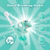 imagePapablic Toddler Sonic Electric Toothbrush for Ages 13 Years Baby Electric Toothbrush with Cute Reindeer Cover and Smart LED Timer 2 Brush Heads Ruby2 Brush Heads Jo