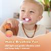 imagePapablic Toddler Sonic Electric Toothbrush for Ages 13 Years Baby Electric Toothbrush with Cute Reindeer Cover and Smart LED Timer 2 Brush Heads Ruby2 Brush Heads Ruby
