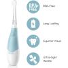 imagePapablic Toddler Sonic Electric Toothbrush for Ages 13 Years Baby Electric Toothbrush with Cute Reindeer Cover and Smart LED Timer 2 Brush Heads RubyAqua