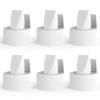 image6Count Papablic Duckbill Valves for Spectra S1 Spectra S2 Spectra 9 Plus Replaceable Duckbill Valves for Spectra Duckbill Valves Compatible with Spectra Pump Parts BPADEHP Free PinkWhite