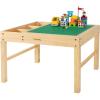 imagePapablic 2 in 1 Kid Activity Table with Large Storage for Older Kids Compatible with Lego Building Block for Boys Girls