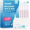 imagePapablic 24Pcs Alcohol Test Strips for Breastmilk Quick Results in 2 Minutes Breast Milk Alcohol Test Strips for Breastfeeding Moms at Home Holiday Party Thanksgiving Day Christmas