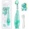 imagePapablic Toddler Sonic Electric Toothbrush for Ages 13 Years Baby Electric Toothbrush with Cute Reindeer Cover and Smart LED Timer 2 Brush Heads Ruby2 Brush Heads Jo