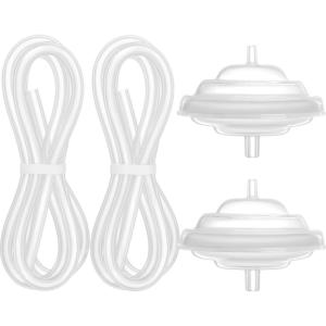 image8Count Papablic Duckbill Valves and Backflow Protector Compatible with Spectra S1 Spectra S2 Spectra 9 Plus Breast Pumps Not Original Spectra Pump Parts BPADEHP FreeTubing