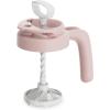 imagePapablic 32oz Wide Mouth Mason Jar Pour Spout Lid with Mixing Handle ampamp Flip Locking Spout for Mixing FormulaBreastmilkProtein PowderCoffee PinkPink Lid