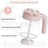 imagePapablic 32oz Wide Mouth Mason Jar Pour Spout Lid with Mixing Handle ampamp Flip Locking Spout for Mixing FormulaBreastmilkProtein PowderCoffee PinkPink Lid
