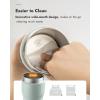 imagePapablic Portable Bottle Warmer for Travel  Fast Heating Builtin Sterilizer 30W Fast Charge 5Temp Control EasyClean Wide Mouth Baby Milk Warmer for Breastmilk ampamp FormulaMint Green