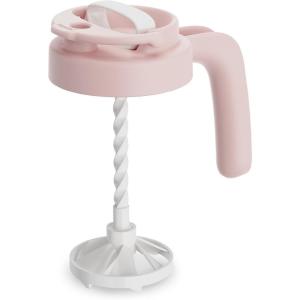 imagePapablic 32oz Wide Mouth Mason Jar Pour Spout Lid with Mixing Handle ampamp Flip Locking Spout for Mixing FormulaBreastmilkProtein PowderCoffee PinkPink Lid