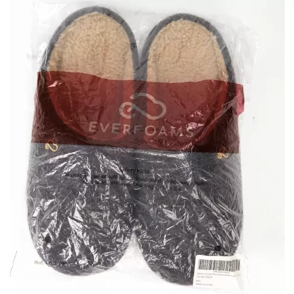 imageEverFoams Mens Knit Memory Foam Bedroom Indoor Outdoor Slip On House Slippers for Men Comfy Mens House Shoes