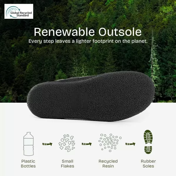 imageEverFoams Mens Quilted Slippers Soft Comfy Corduroy Closedback Indoor Outdoor Memory Foam House ShoesMisty Gray