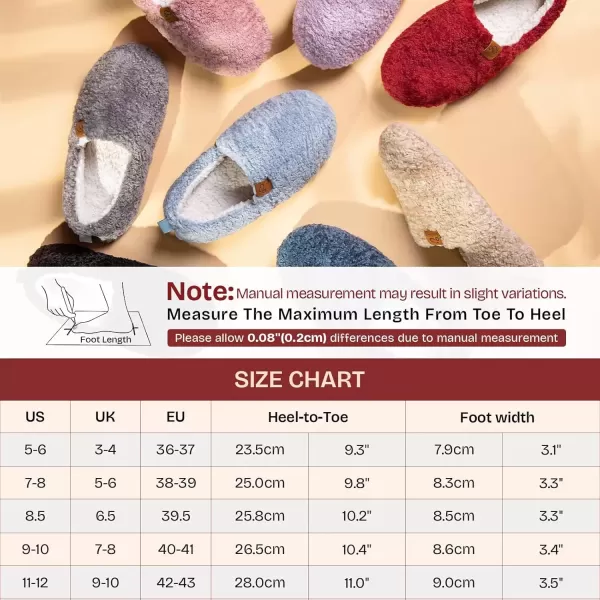 imageEverFoams Womens Soft Curly Full Slippers Memory Foam Lightweight House Shoes Cozy Loafer with Polar Fleece LiningFuchsia Rose