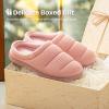 imageEverFoams Womens Cozy Waffle Slippers Soft Quilted Memory Foam Indoor House ShoesLight Pink
