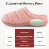 imageEverFoams Womens Cozy Waffle Slippers Soft Quilted Memory Foam Indoor House ShoesLight Pink