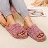 imageEverFoams Womens Fashionable Opentoe Slippers with Cozy Plush NonSlip SoleBlush Pink