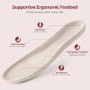 imageEverFoams Womens Fashionable Opentoe Slippers with Cozy Plush NonSlip SoleBlush Pink