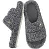 imageEverFoams Womens Fashionable Opentoe Slippers with Cozy Plush NonSlip SoleAsh Gray