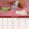 imageEverFoams Womens OpenToe Bow Slippers with Memory Foam Indoor NonSlip SoleBright Gray
