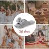 imageEverFoams Womens OpenToe Bow Slippers with Memory Foam Indoor NonSlip SoleBright Gray