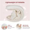 imageEverFoams Womens OpenToe Bow Slippers with Memory Foam Indoor NonSlip SoleCream White