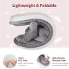 imageEverFoams Womens OpenToe Bow Slippers with Memory Foam Indoor House NonSlip SoleUltimate Gray
