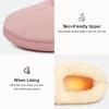 imageEverFoams Womens Bootie Slippers Faux Fur Ladies Bedroom House Shoes with Memory Foam and Indoor Outdoor Rubber SoleDusty Pink