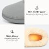 imageEverFoams Womens Bootie Slippers Faux Fur Ladies Bedroom House Shoes with Memory Foam and Indoor Outdoor Rubber SoleStorm Gray