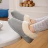 imageEverFoams Womens Bootie Slippers Faux Fur Ladies Bedroom House Shoes with Memory Foam and Indoor Outdoor Rubber SoleStorm Gray