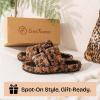 imageEverFoams Womens Fuzzy Opentoe Slippers Soft Comfy Memory Foam Indoor House ShoesDiva Spots