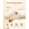 image:imageEverFoams Womens Fuzzy Clog Slippers with Slip on Footbed for Indoor OutdoorAlmond Ivory