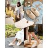 image:imageEverFoams Womens Fuzzy Clog Slippers with Slip on Footbed for Indoor OutdoorAlmond Ivory