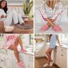 image:imageEverFoams Womens Fuzzy Open Toe Slippers Comfy Soft Memory Foam Indoor House ShoesWhisper Pink Tiedye