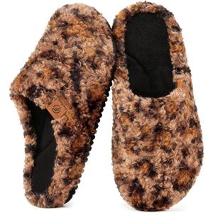 image:imageEverFoams Womens Fuzzy Clog Slippers with Slip on Footbed for Indoor OutdoorDiva Spots