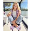 image:imageEverFoams Womens Satin OpenToe Bow Slippers Memory Foam Indoor Bedroom House ShoesMist Lavender