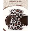 image:imageEverFoams Womens Satin OpenToe Bow Slippers Memory Foam Indoor Bedroom House ShoesWildcat Print