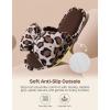 image:imageEverFoams Womens Satin OpenToe Bow Slippers Memory Foam Indoor Bedroom House ShoesWildcat Print
