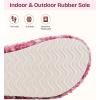 image:imageEverFoams Womens Fuzzy Opentoe Slippers Soft Comfy Memory Foam Indoor House ShoesDiva Wild Pink