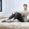 image:imageEverFoams Mens Cotton Knit Slippers Lightweight Memory Foam Indoor Breathable House Shoes with AntiSkid SoleGrey
