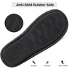 image:imageEverFoams Mens Cotton Knit Slippers Lightweight Memory Foam Indoor Breathable House Shoes with AntiSkid SoleLead Gray