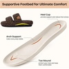 image:imageEverFoams Womens Fuzzy Opentoe Slippers Memory Foam Indoor House Shoes  machinewashablegiftsmemory foamantislip solelightweightindoor and outdoorcozyElegant Mocha